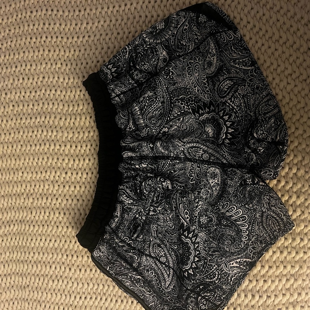 Lululemon athletic shorts! size: 4 Color: Black and White